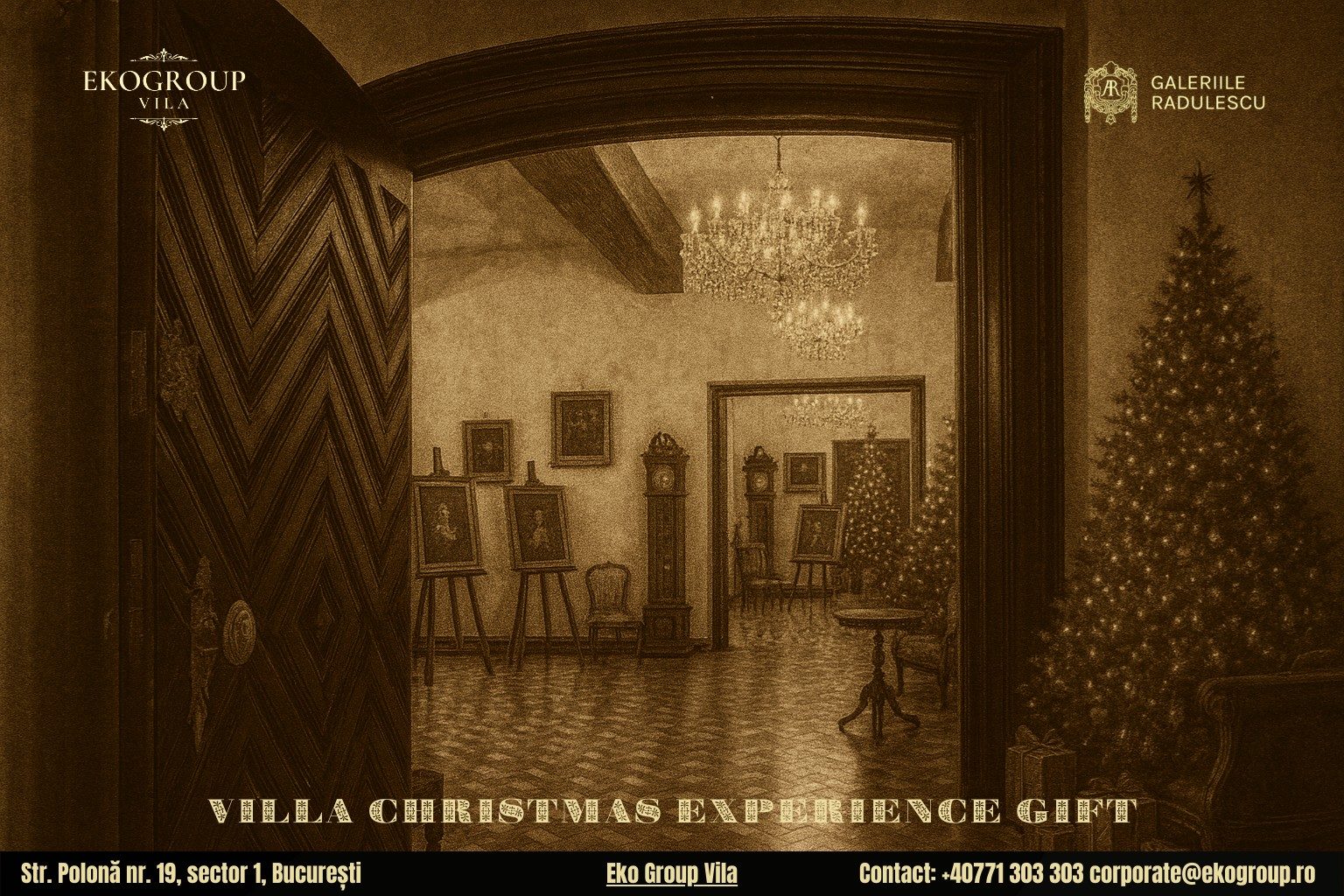 Cadou de Crăciun cu aer interbelic: accesul la expoziția „Crăciunul anilor ’30” de la Eko Group Vila